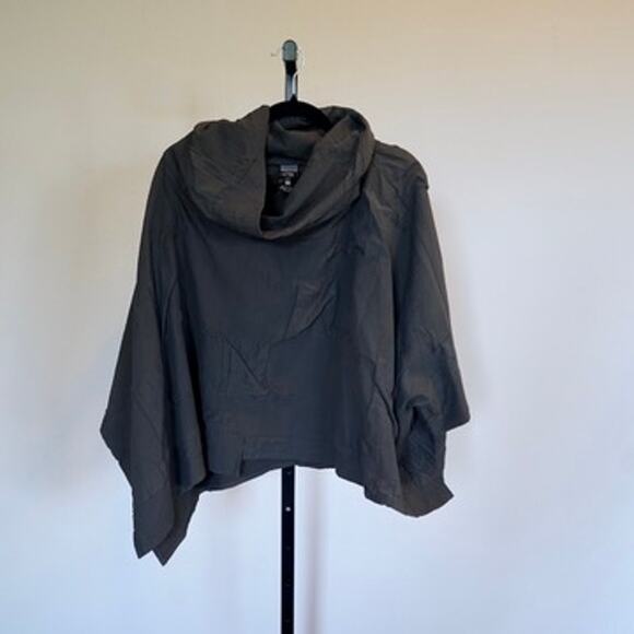 Crea Concept Black Textured Top EU 36 US S Cowl Neck Oversized Lagenlook - Picture 1 of 8
